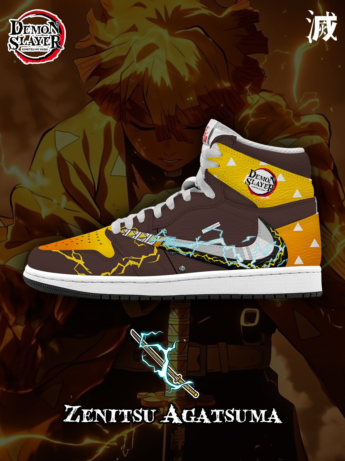 Zenitsu V.5 Custom TS High Sneakers - 13custom