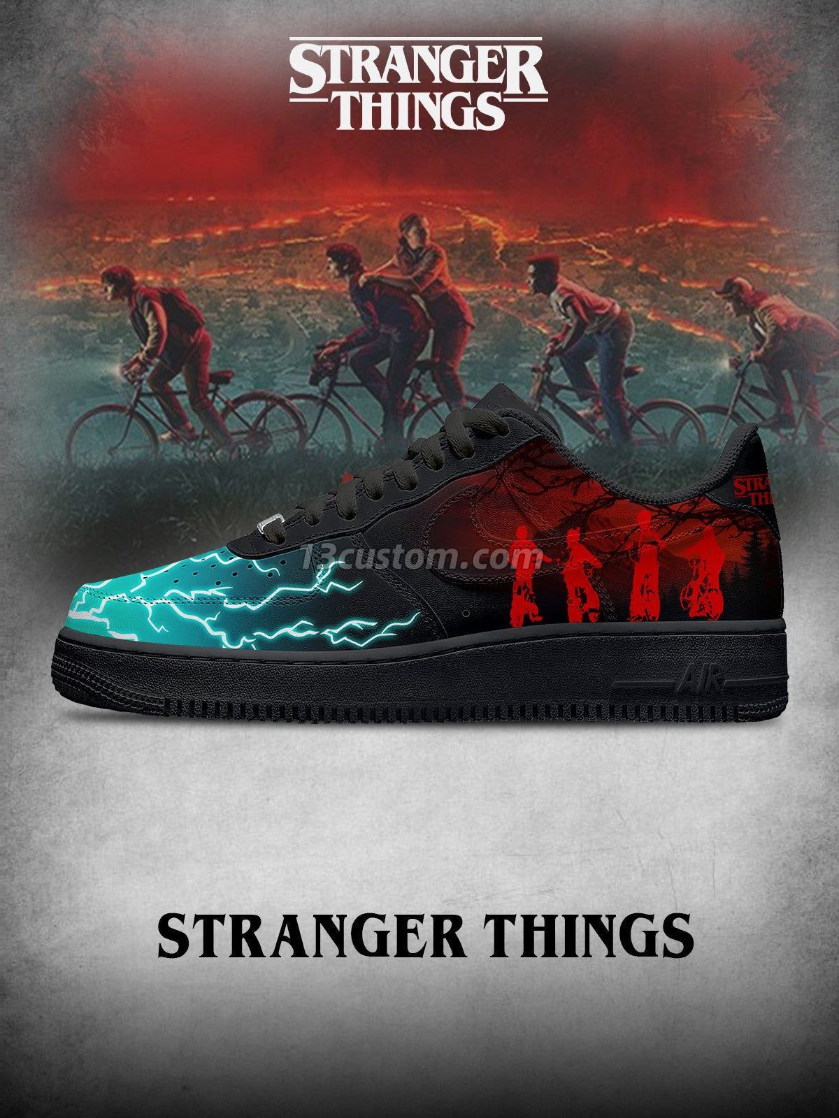 AF1 怪奇物語-顛倒世界 V1 客製化運動鞋 主圖