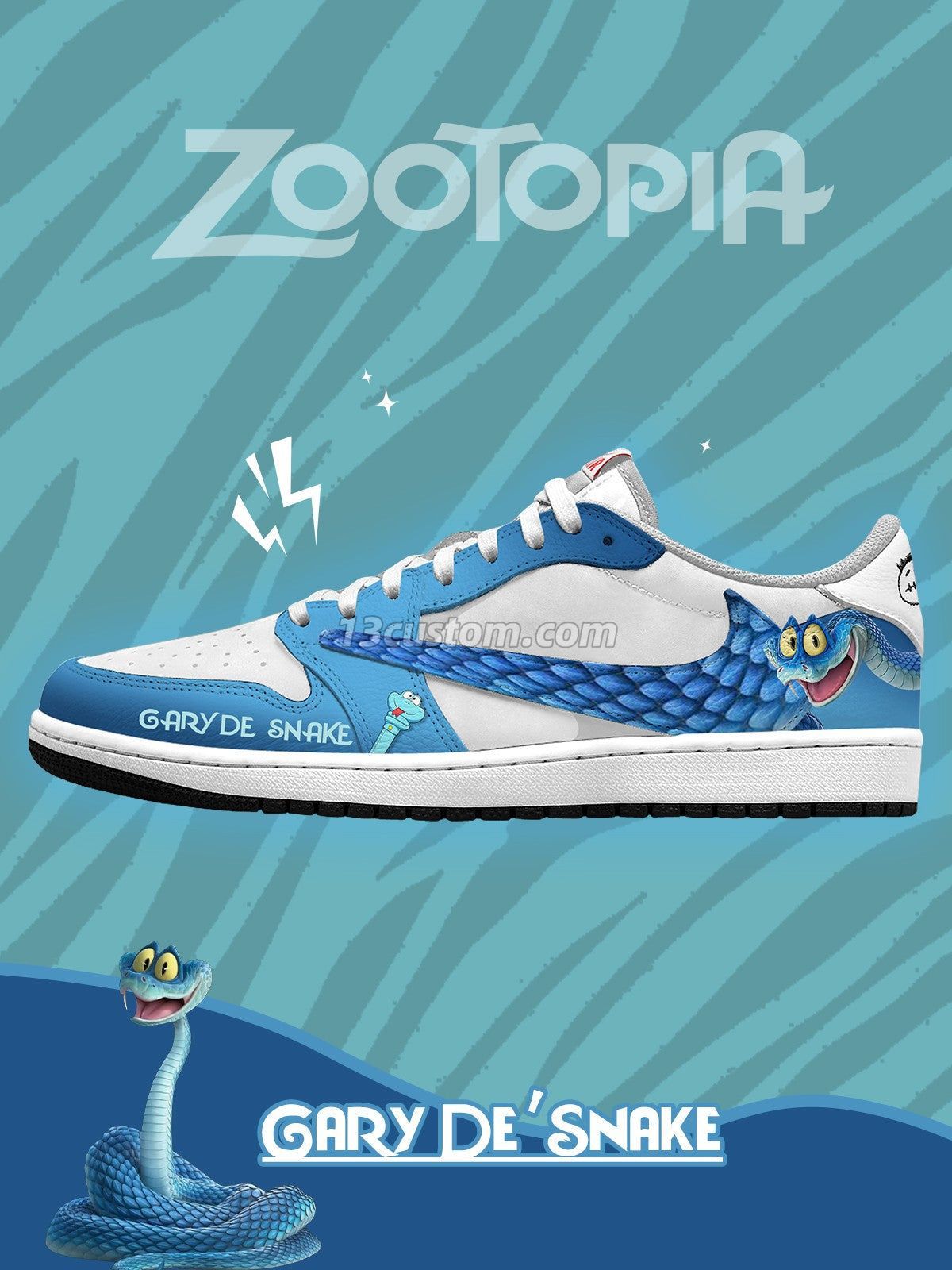 Gary De'Snake V.1 Custom TS Low Sneakers