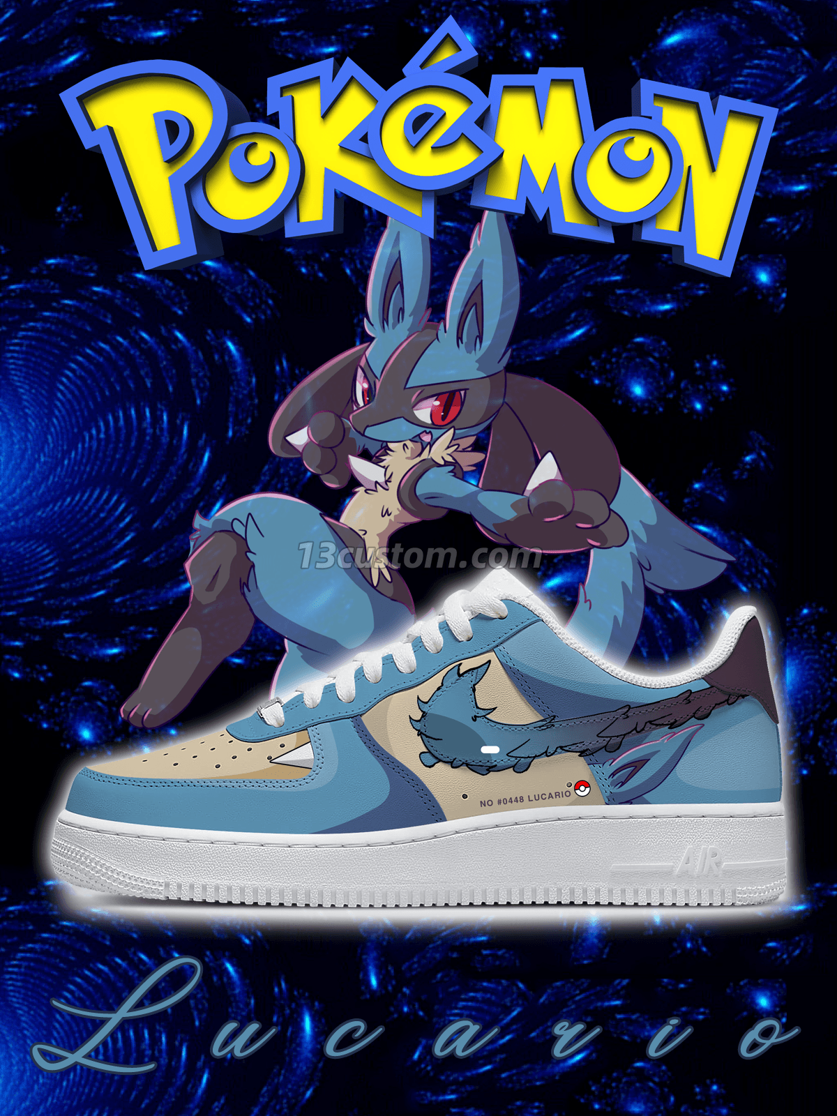AF1 寶可夢-路卡利歐 客製化運動鞋 Main image