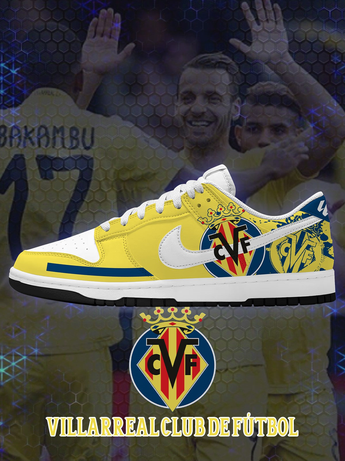 Villarreal V.1 Custom Court-Low Sneakers