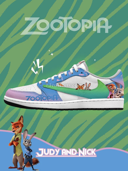 Judy Hopps Nick Wilde V.1 Custom TS Low Sneakers
