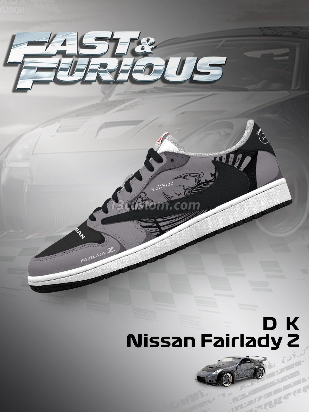倒鉤TS D.K. Fairlady Z客製化 倒鉤低幫 運動鞋-V1款