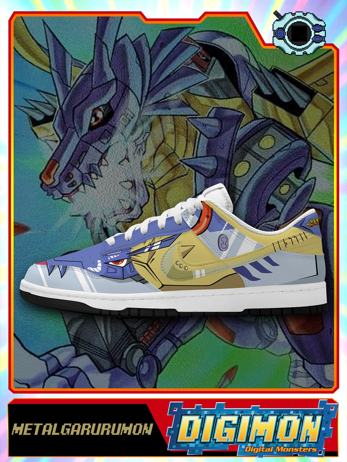 MetalGarurumon V.1 Custom SB-Style Sneakers