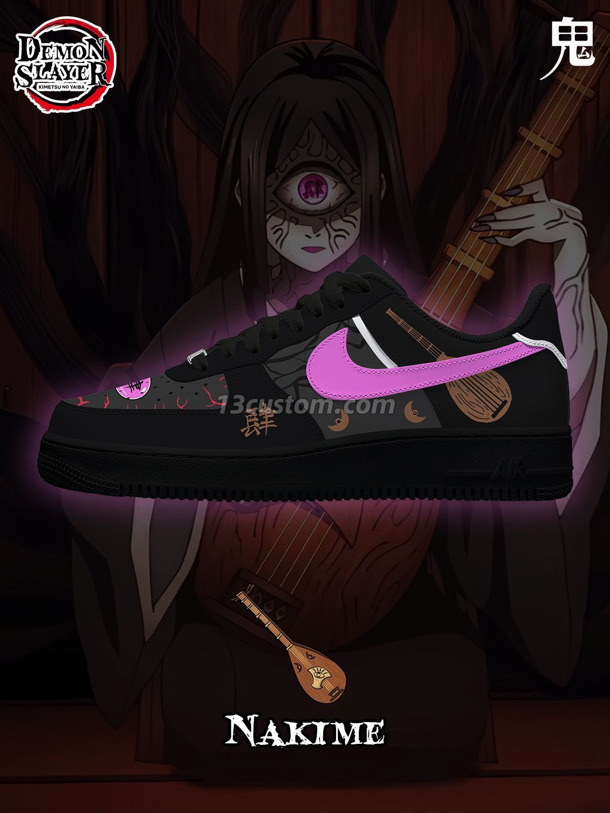AF1 鬼滅之刃-鳴女 客製化運動鞋 主圖