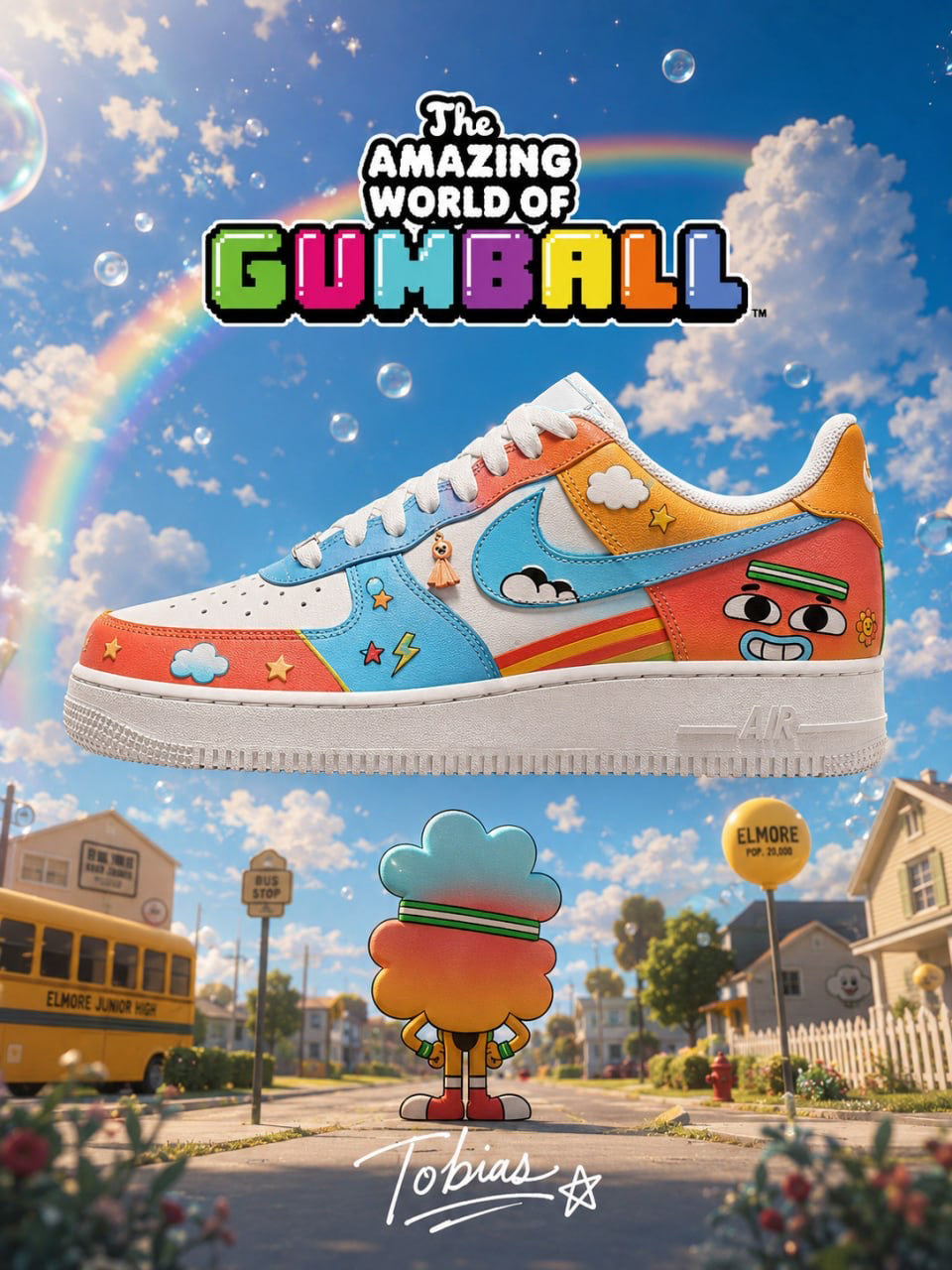 Tobias Wilson V.1 Custom Air-Style Sneakers
