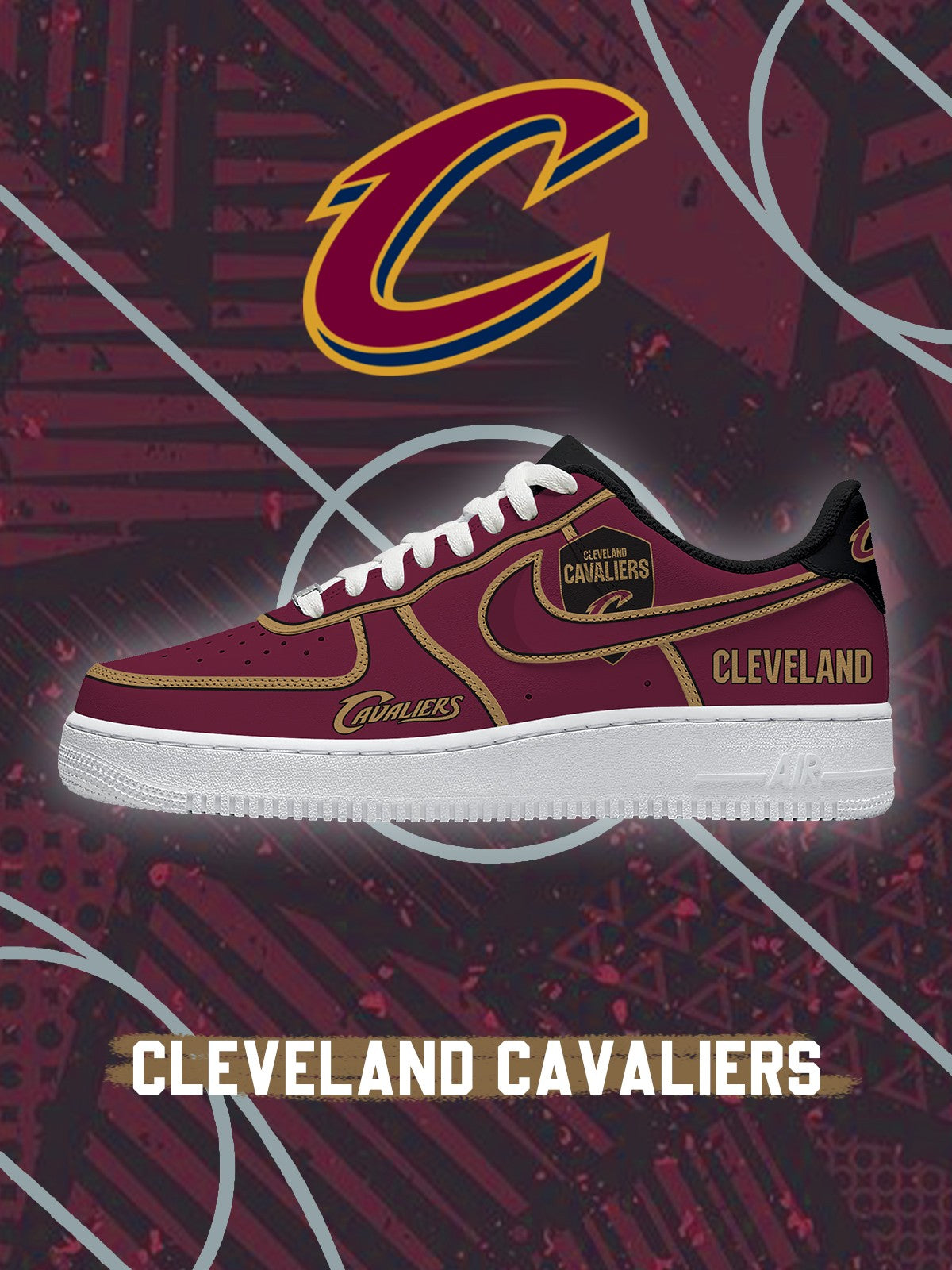 Cleveland Basketball V.4 Custom Sneakers
