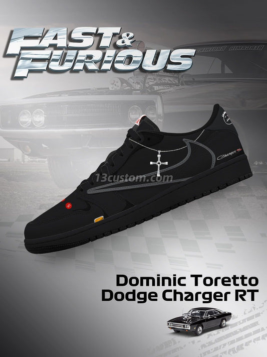 Dominic Toretto Charger RT V.1 Custom TS Low Sneakers