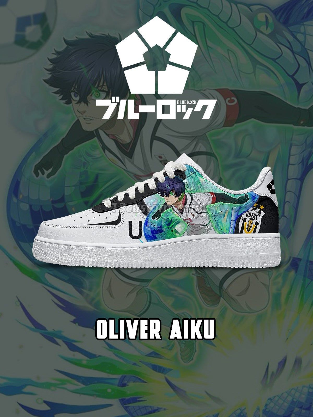 AF1 藍色監獄-愛空 V4 客製化運動鞋