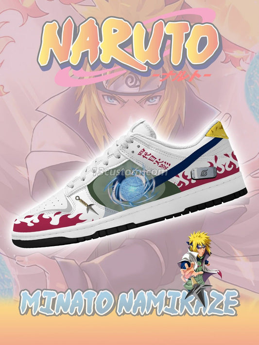 Fourth Hokage Minato Namikaze V.1 Custom Court-Low Sneakers
