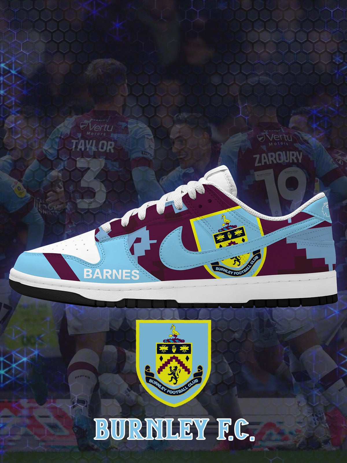 Burnley V.1 Custom Court-Low Sneakers