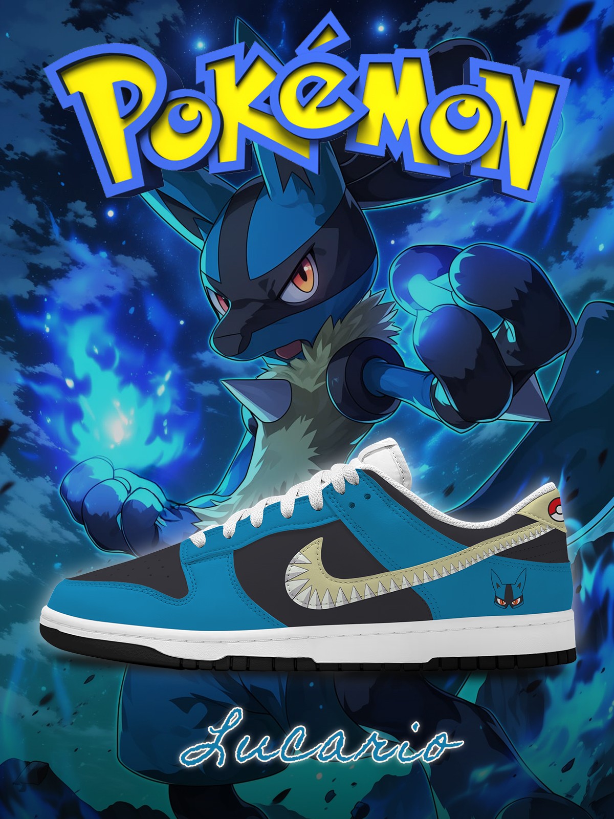 Lucario V.2 Custom SB-Style Sneakers
