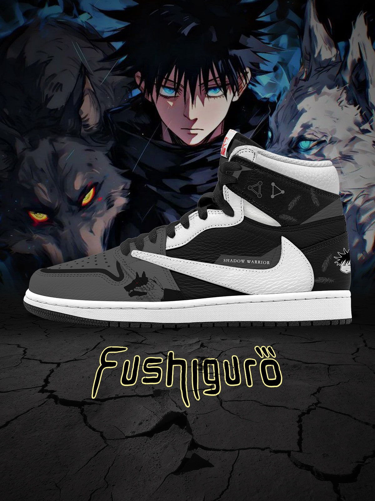 Megumi Fushiguro V.1 Custom TS High Sneakers - 13custom