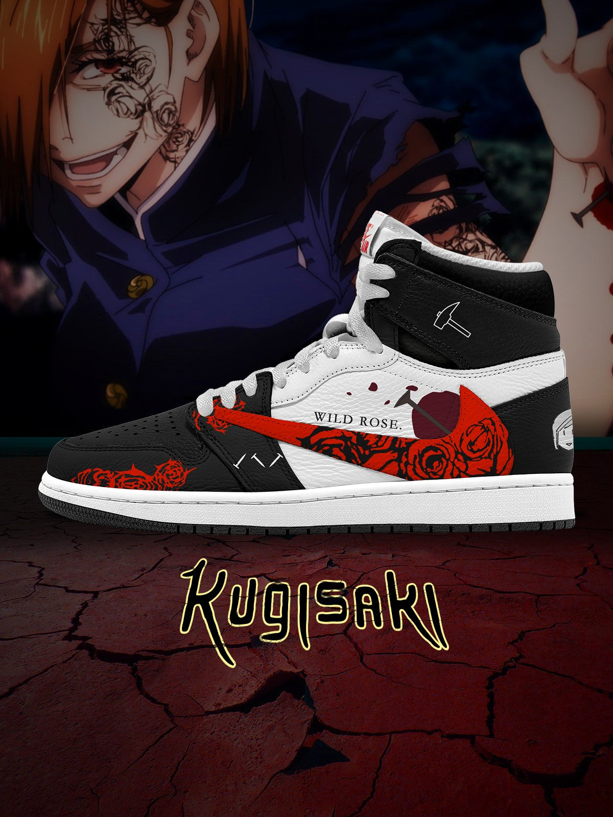 Nobara Kugisaki V.1 Custom TS High Sneakers - 13custom