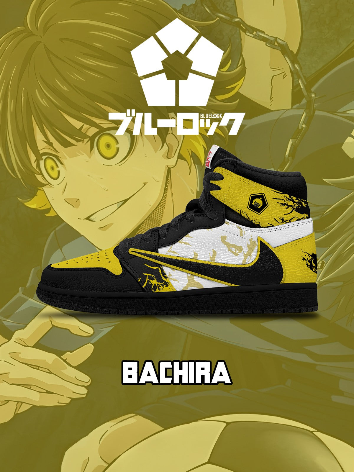 Meguru Bachira V.1 Custom TS High Sneakers - 13custom