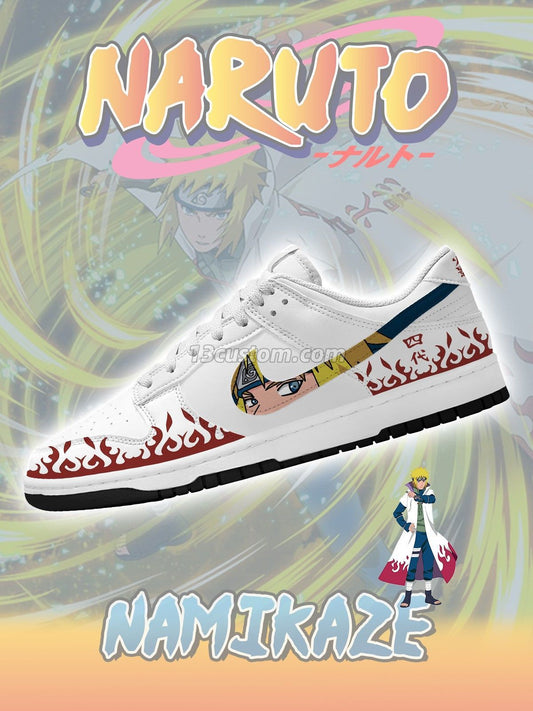 Minato Namikaze V.2 Custom Court-Low Sneakers
