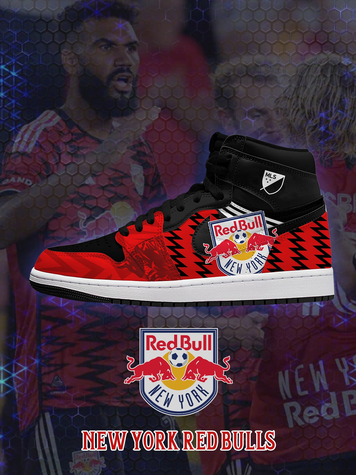 New York RB V.1 Custom High-Top Sneakers