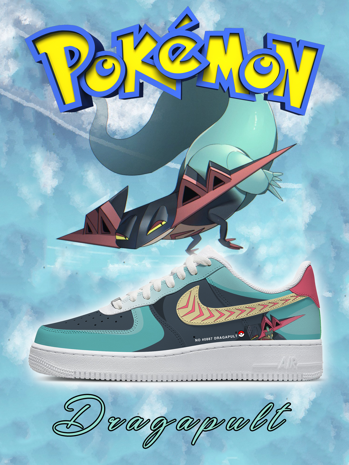 No.0887 Dragapult Custom Sneakers