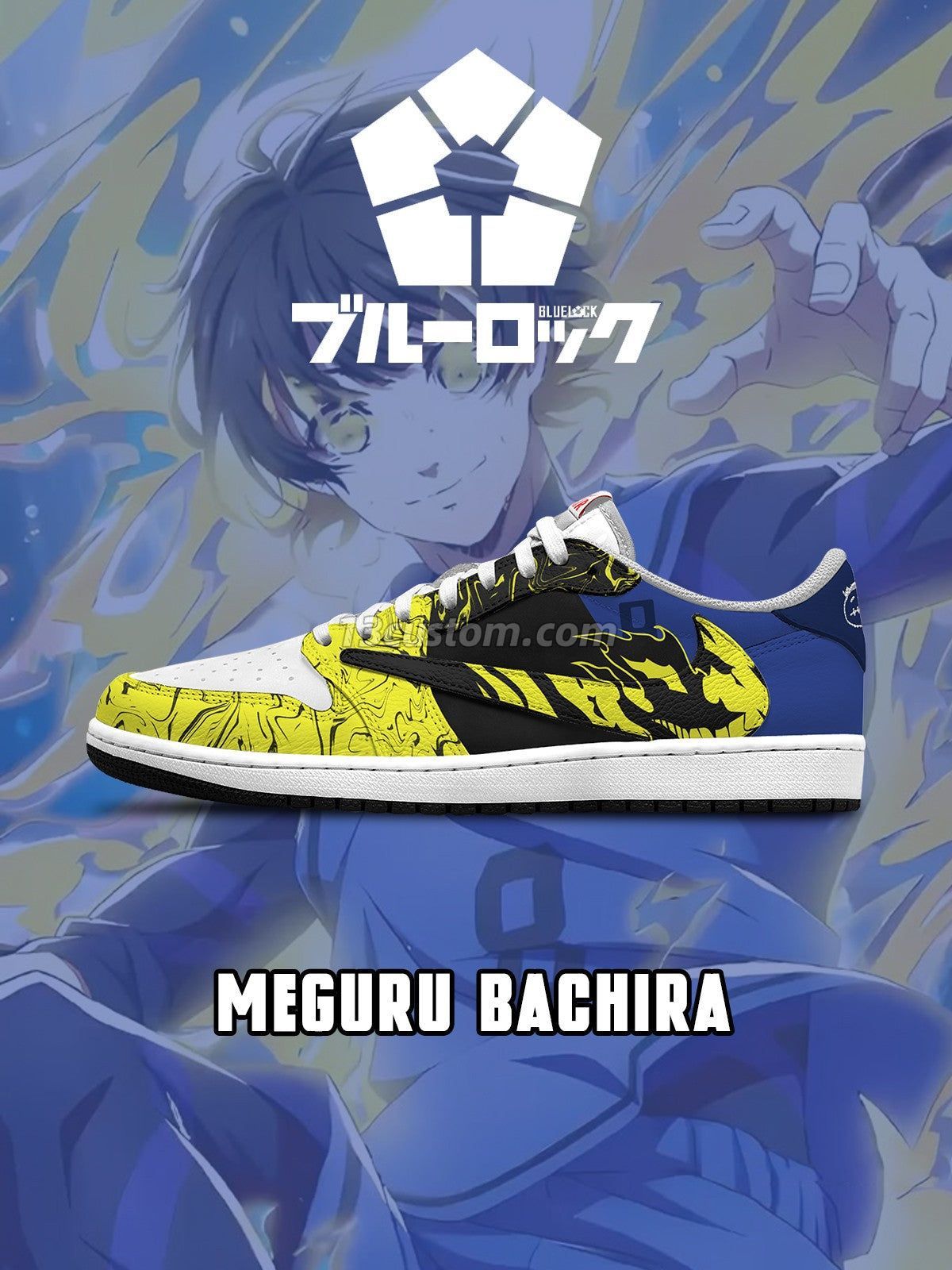 倒鉤TS Meguru Bachira客製化 倒鉤低幫 運動鞋-V6款