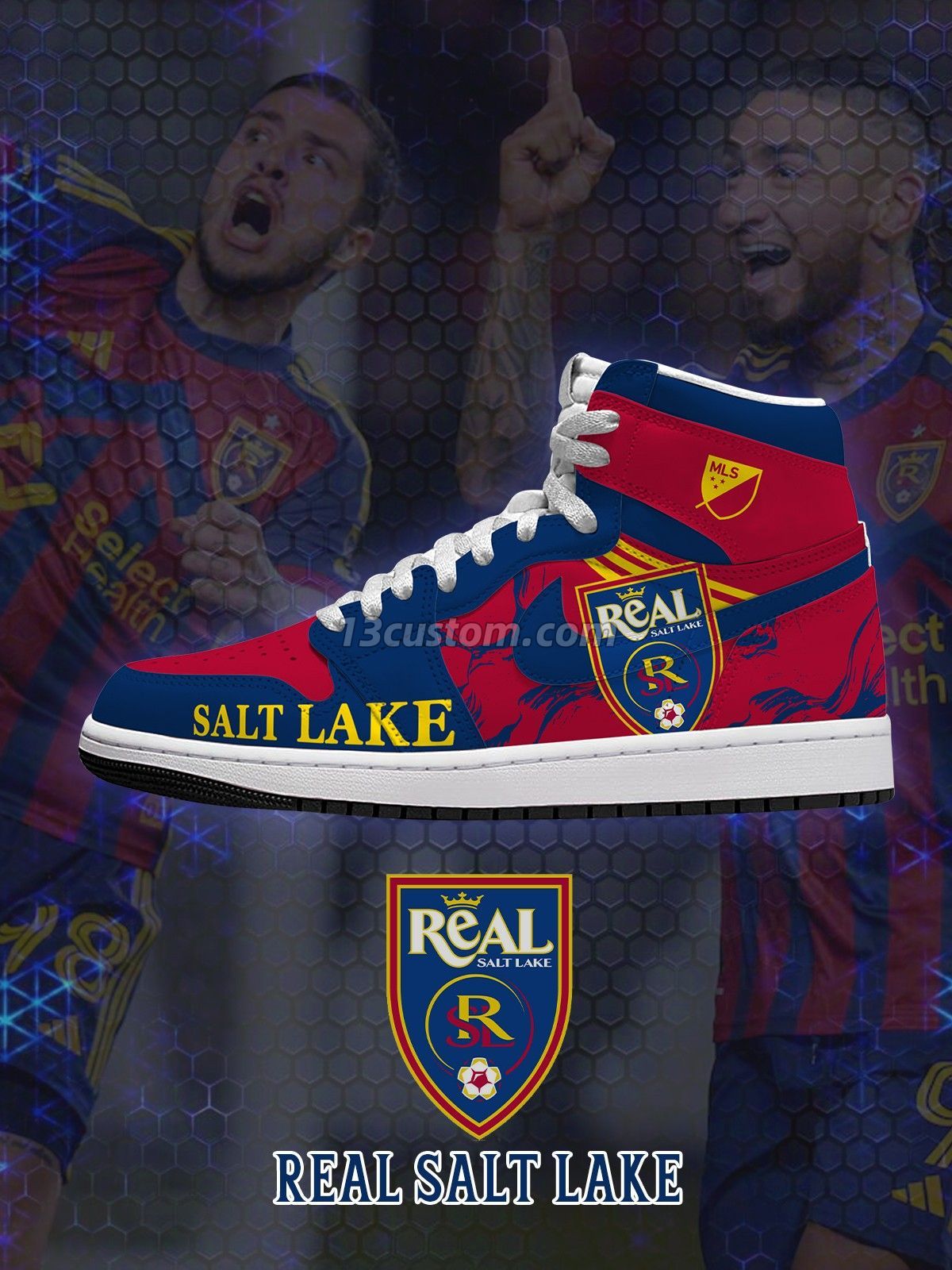 AJ1 H Salt Lake客製化 高幫-頂級 運動鞋-V1款 主圖