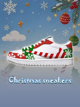 TS Low Snowflake Christmas Custom Sneakers