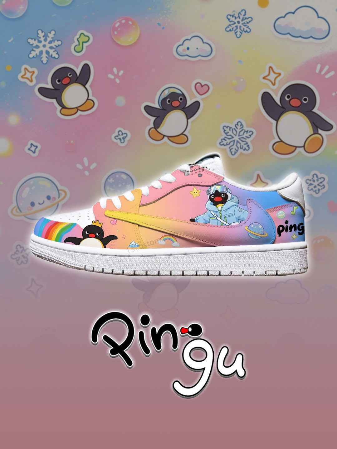 TS Low pingu rainbow candyCustom Sneakers