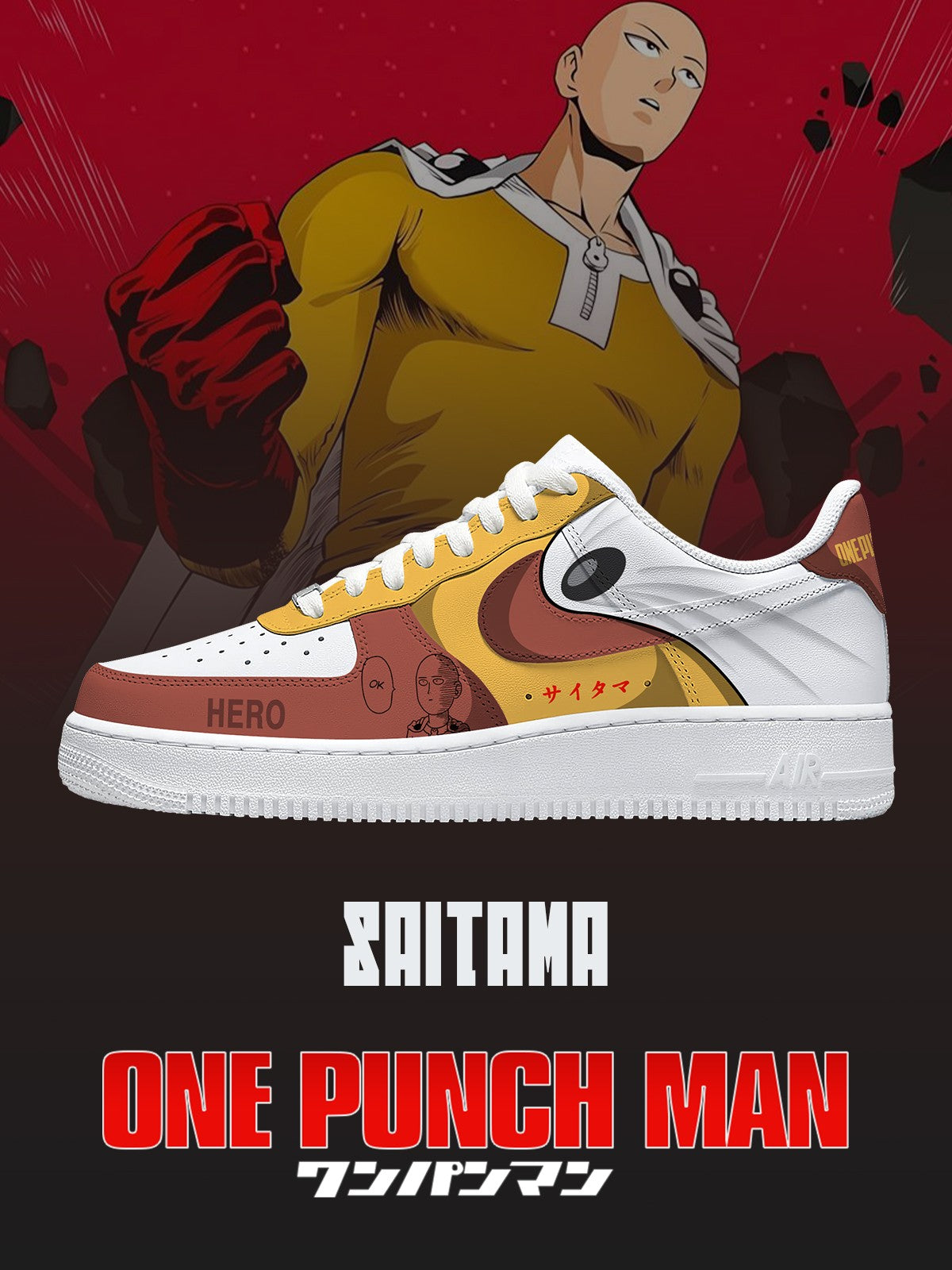 Saitama V.1 Custom Sneakers - 13custom