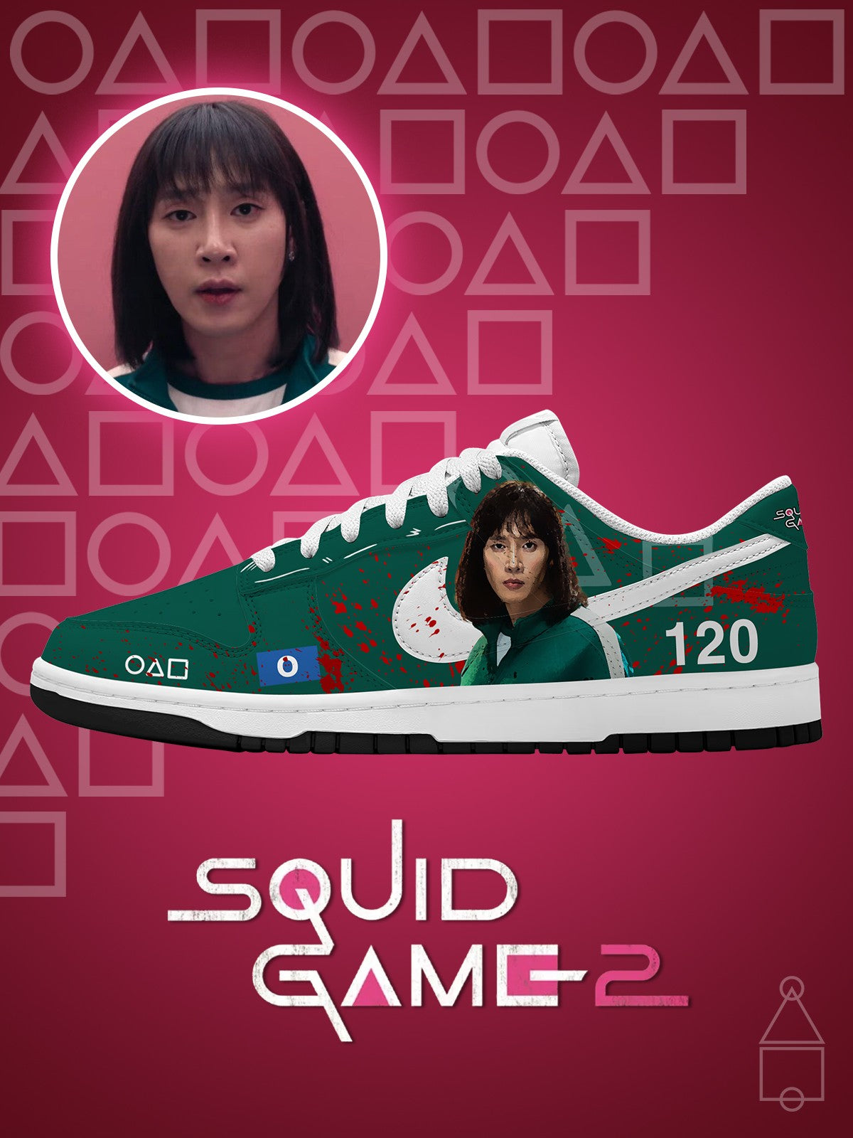 Player 120 V.1 Custom Court-Low Sneakers - 13custom