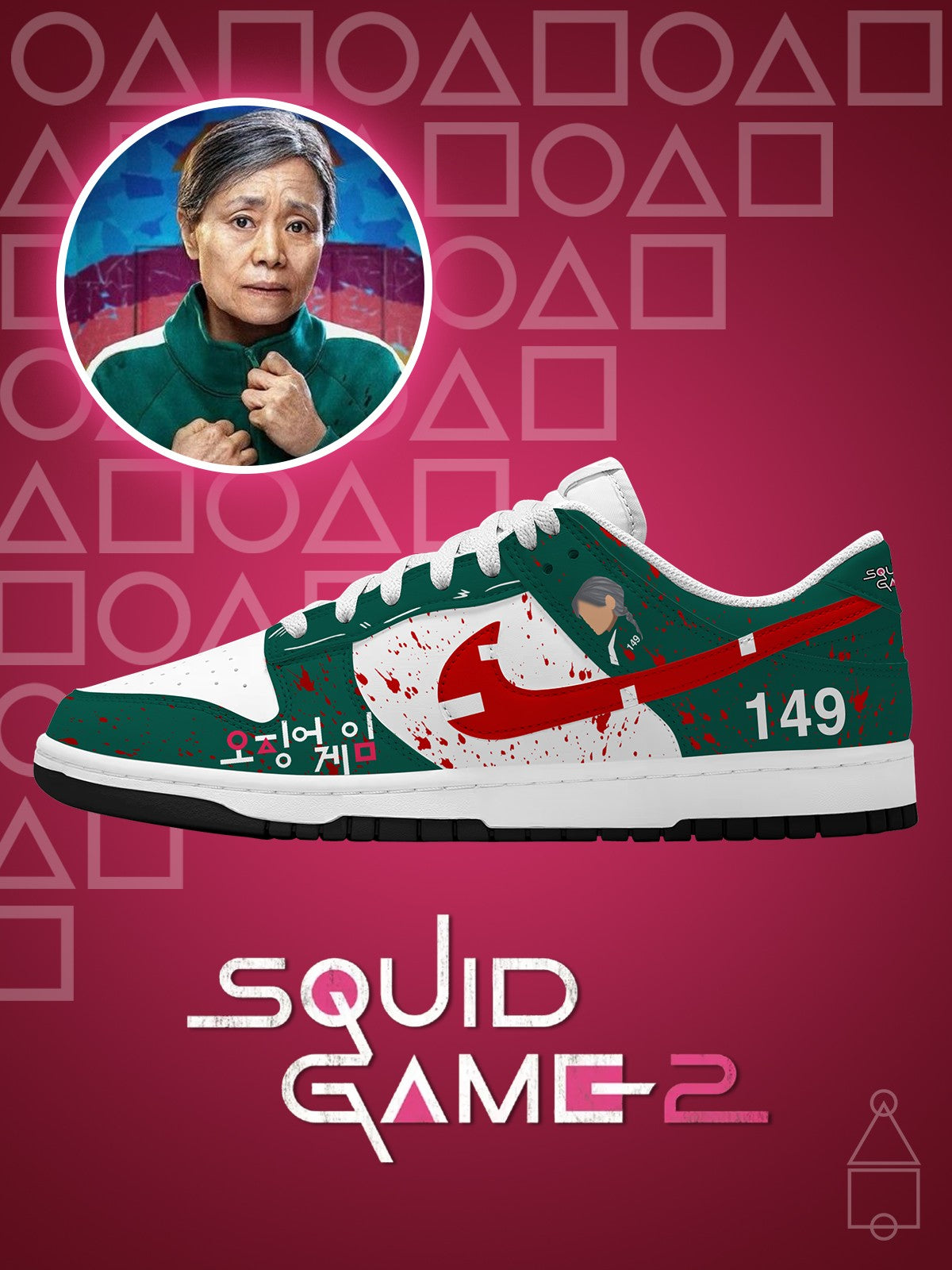 Player 149 V.1 Custom Court-Low Sneakers - 13custom