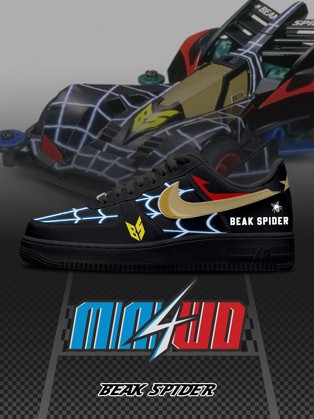 Beak Spider V.1 Custom Sneakers - 13custom