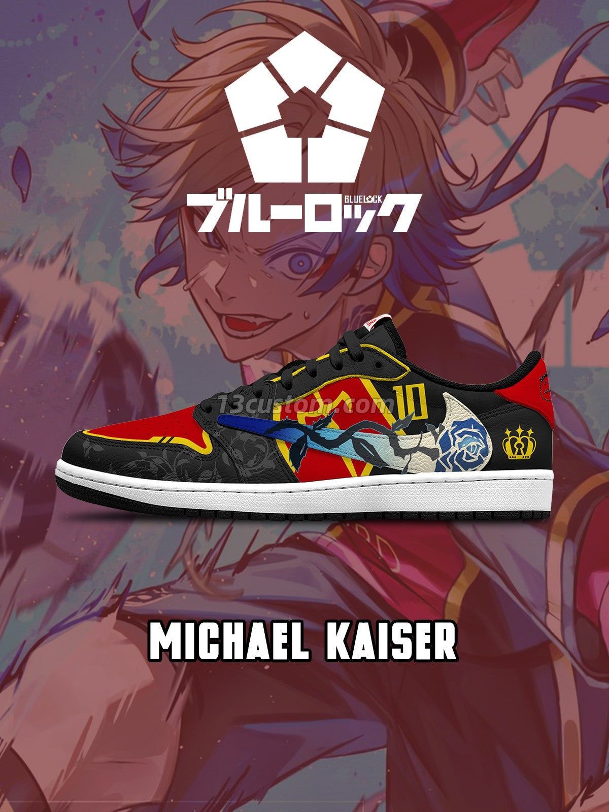 倒鉤TS Michael Kaiser客製化 倒鉤低幫 運動鞋-V6款 Main image