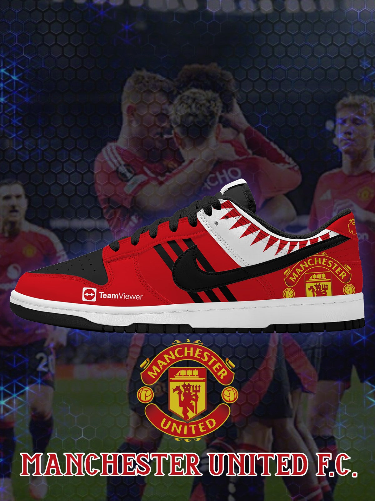 MUFC V.1 Custom Court-Low Sneakers