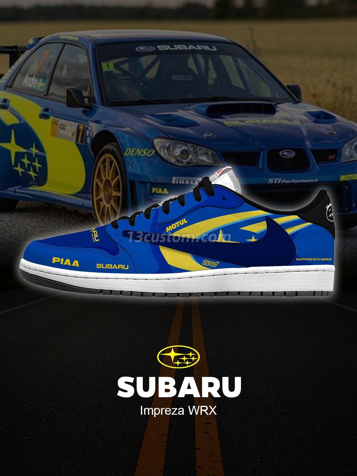 倒鉤TS Impreza WRX客製化 倒鉤低幫 運動鞋-V1款 主圖