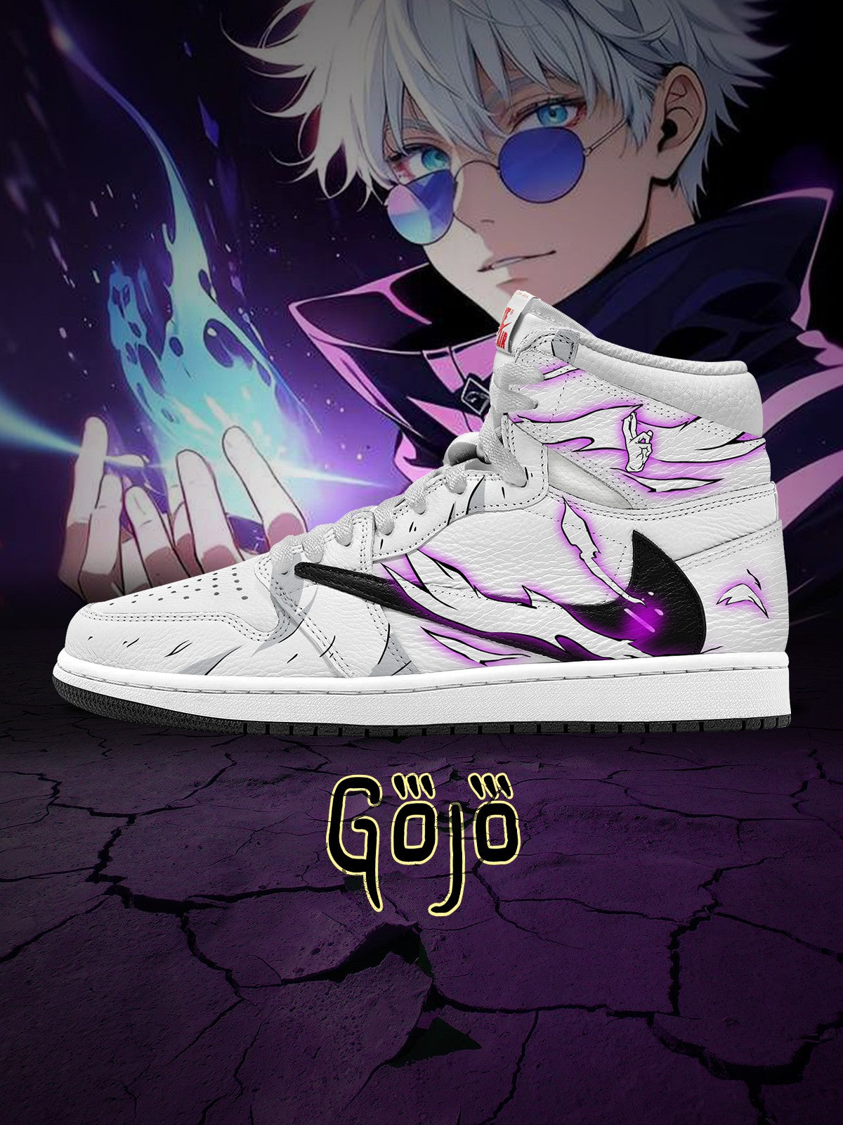 Satoru Gojo V.6 Custom TS High Sneakers - 13custom