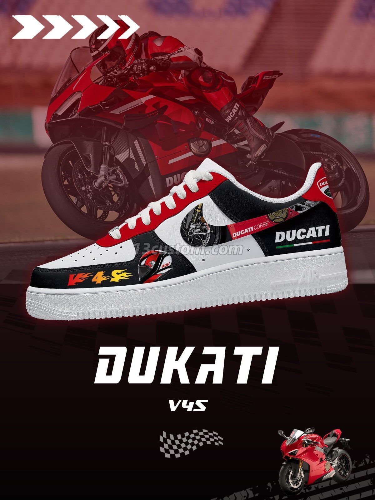 AF1 Duca特別版客製化運動鞋-V4款