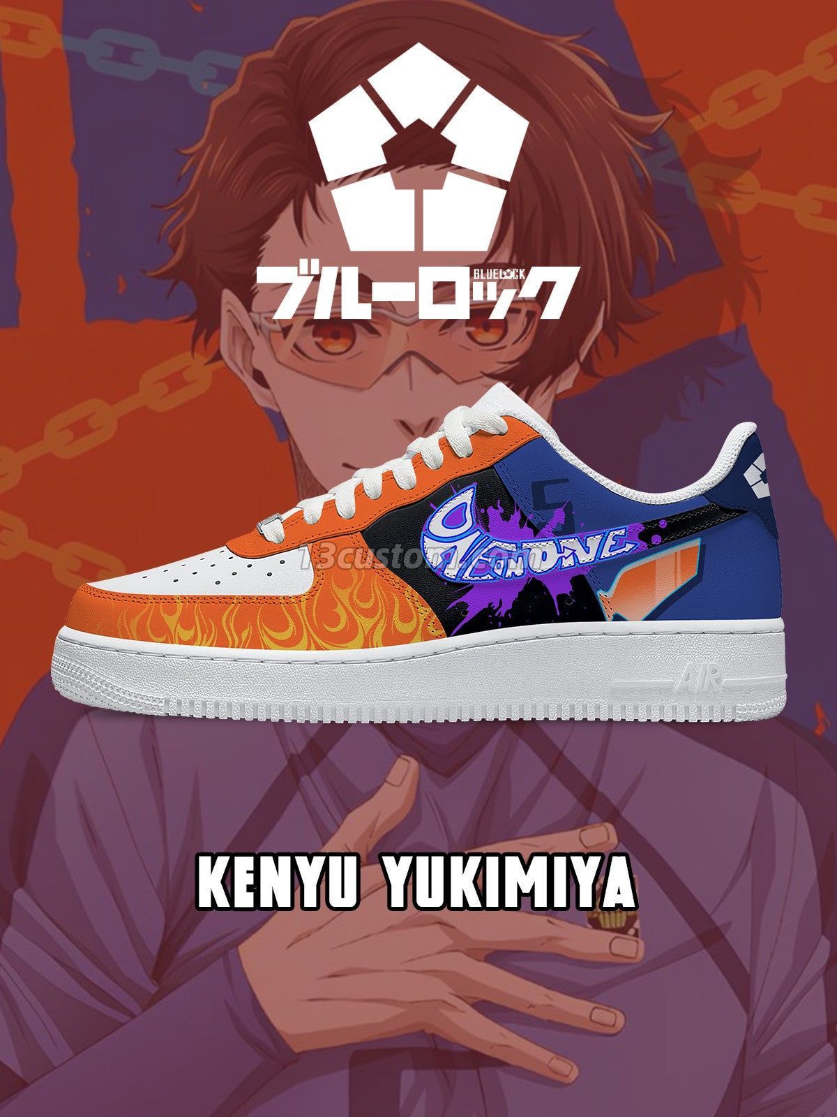 AF1 Kenyu Yukimiya客製化運動鞋-V6款