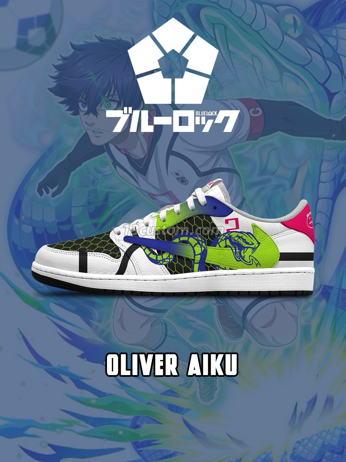 倒鉤TS Oliver Aiku客製化 倒鉤低幫 運動鞋-V6款