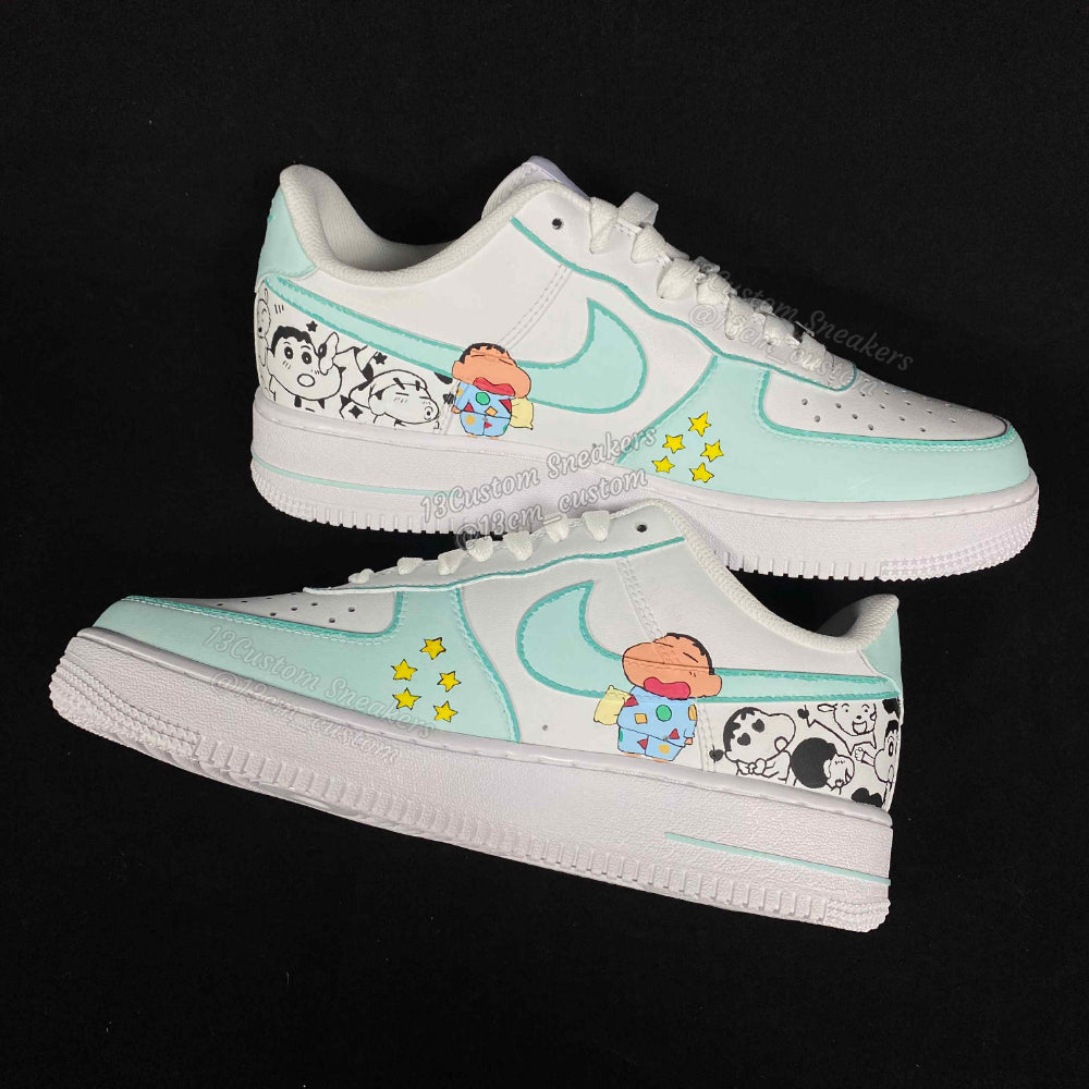 0538-Pijama blanco y negro verde claro Xiao Xin