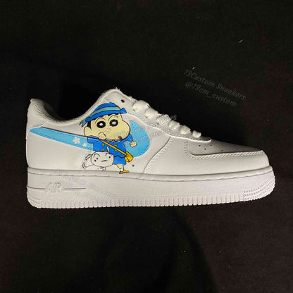 0535-Azul Pequeño Shin Pequeño Blanco