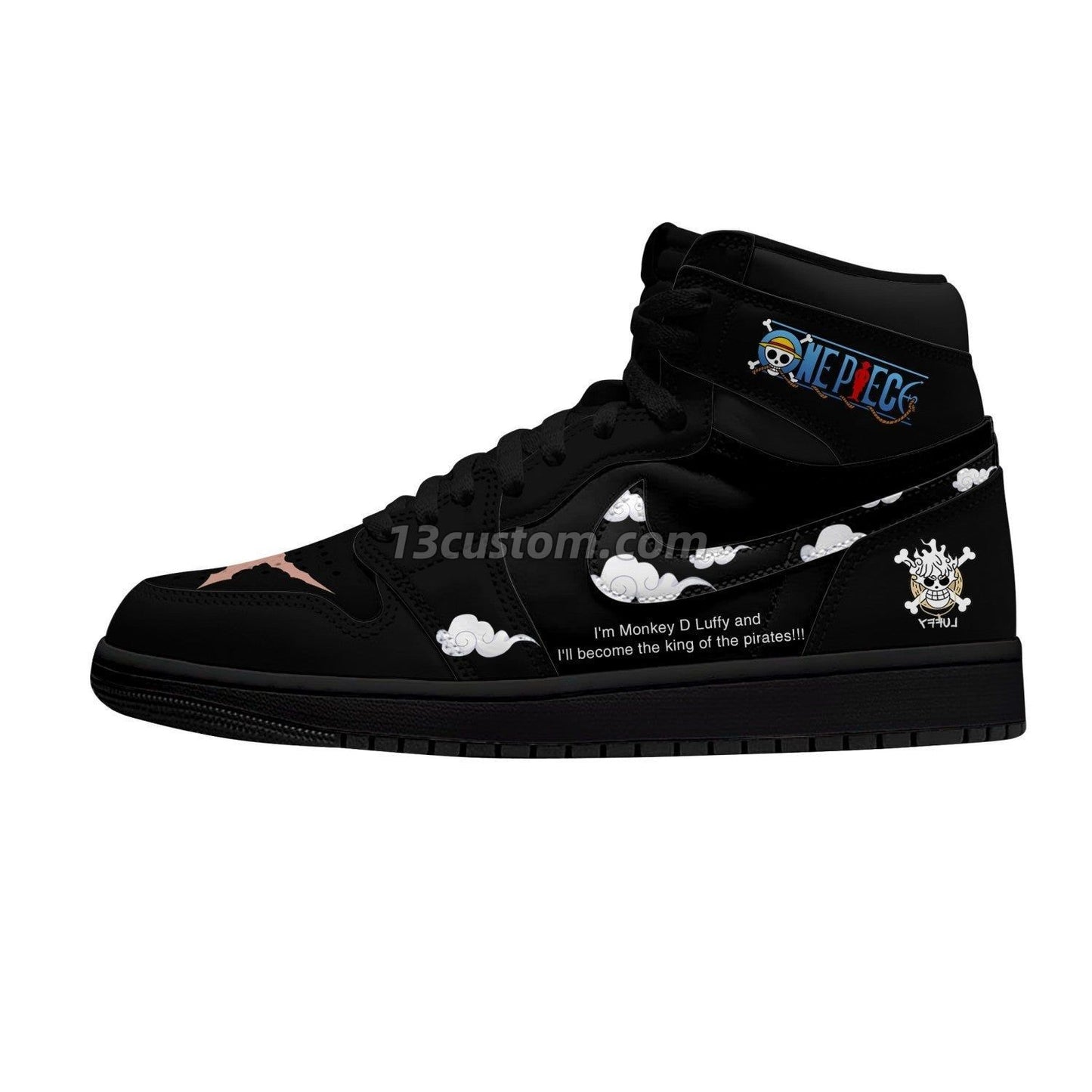 Luffy Gear 5 Nika V.10 Custom High-Top Sneakers