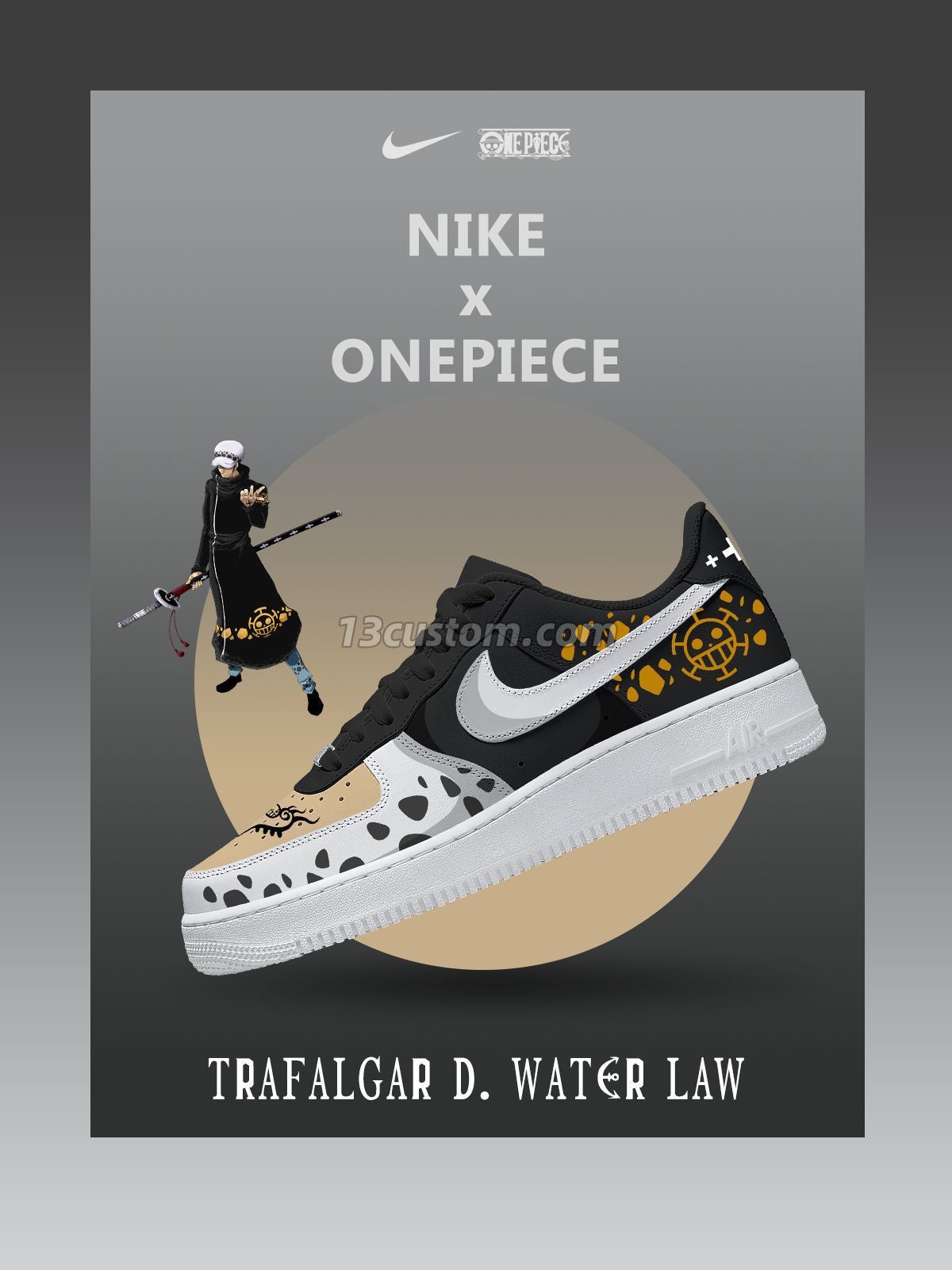 Trafalgar D. Water Law V.2 Custom Sneakers