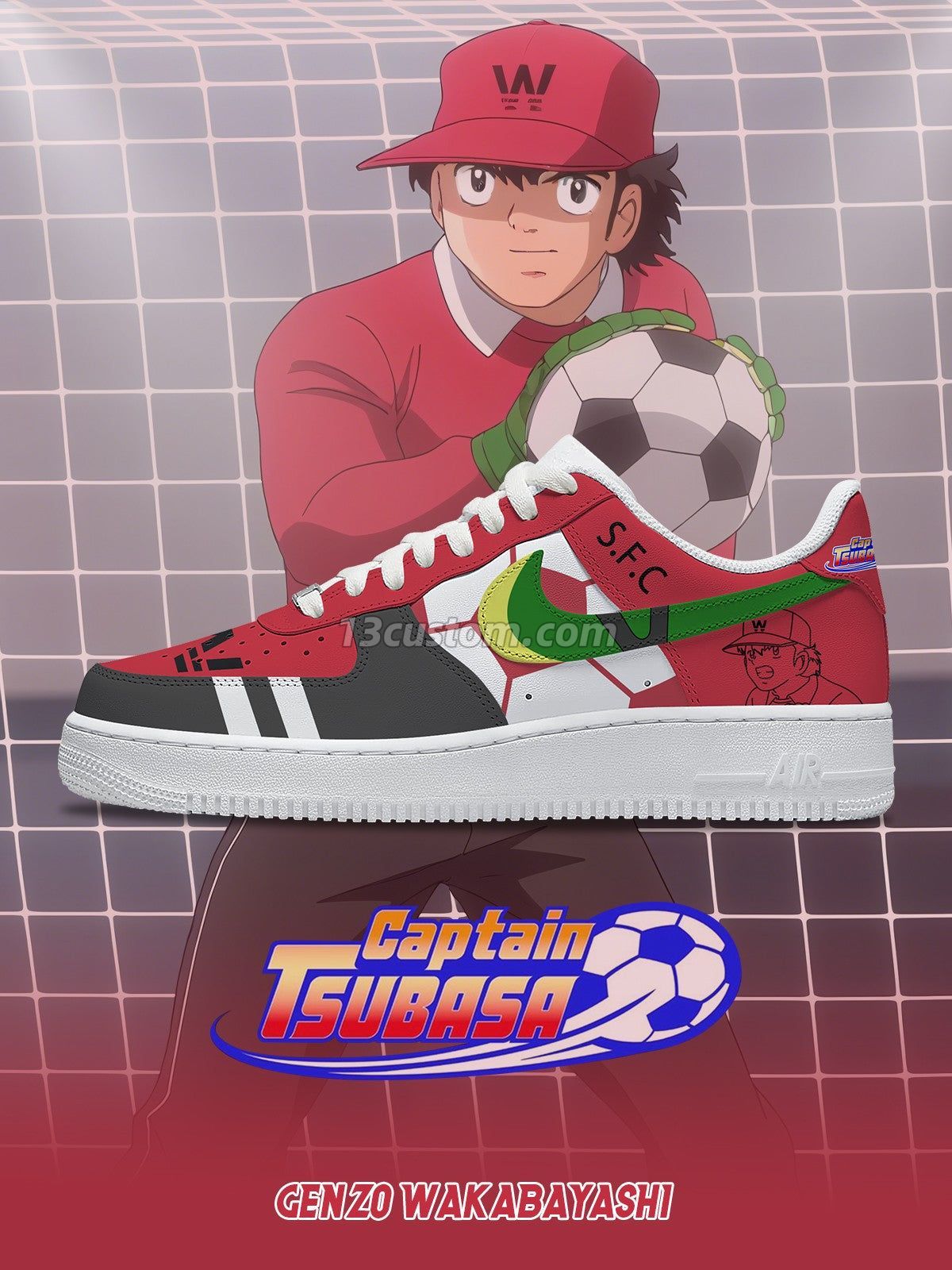 AF1 Genzo Wakabayashi客製化運動鞋-V1款 - 13custom