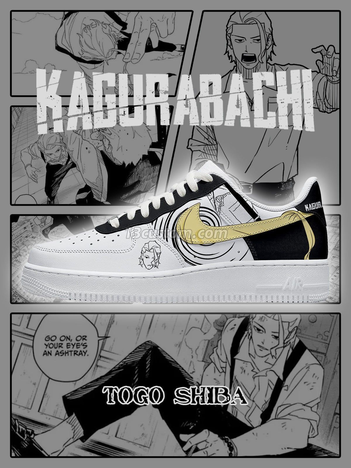AF1 Togo Shiba客製化運動鞋-V1款