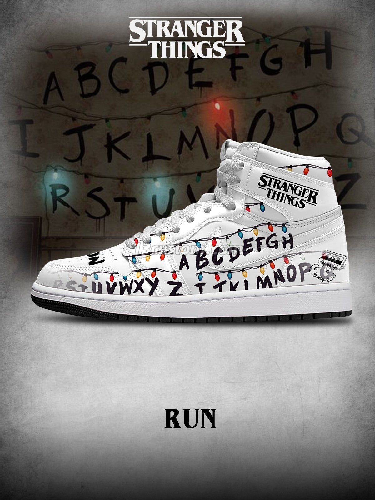 AJ1 H 怪奇物語-奔跑 V1 客製化運動鞋 主圖