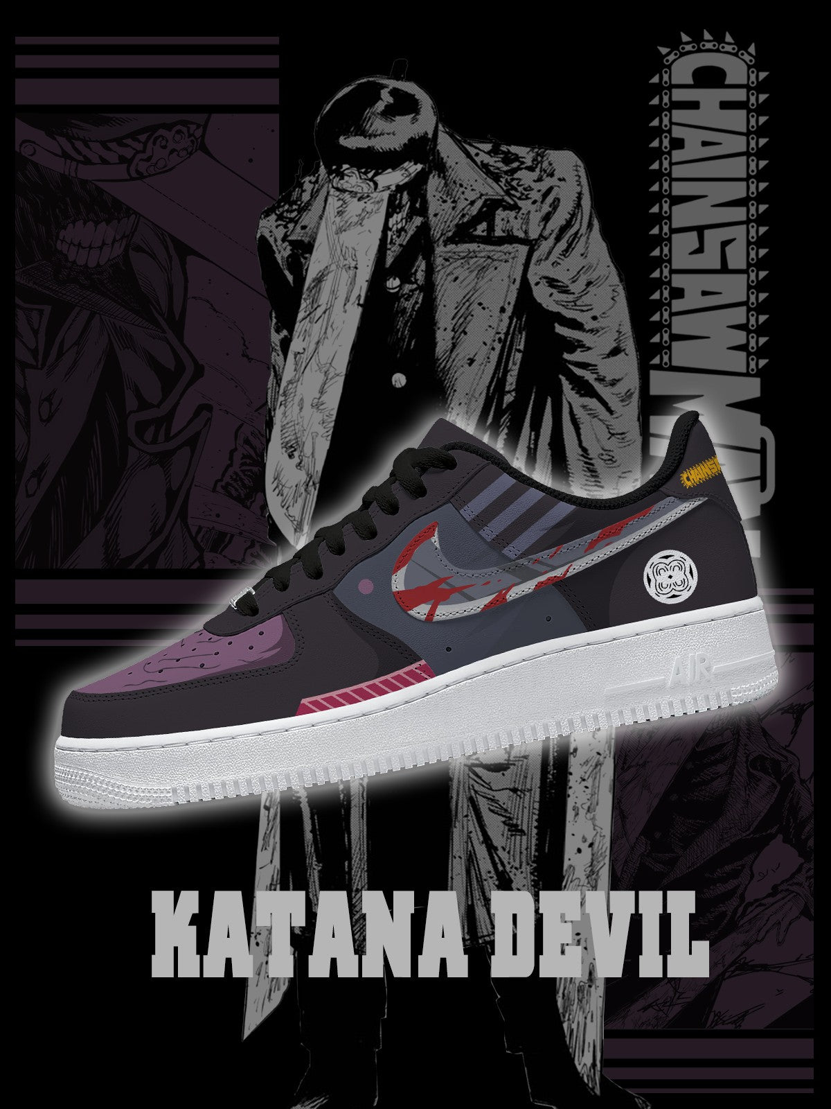Katana Devil V.1 Custom Sneakers - 13custom