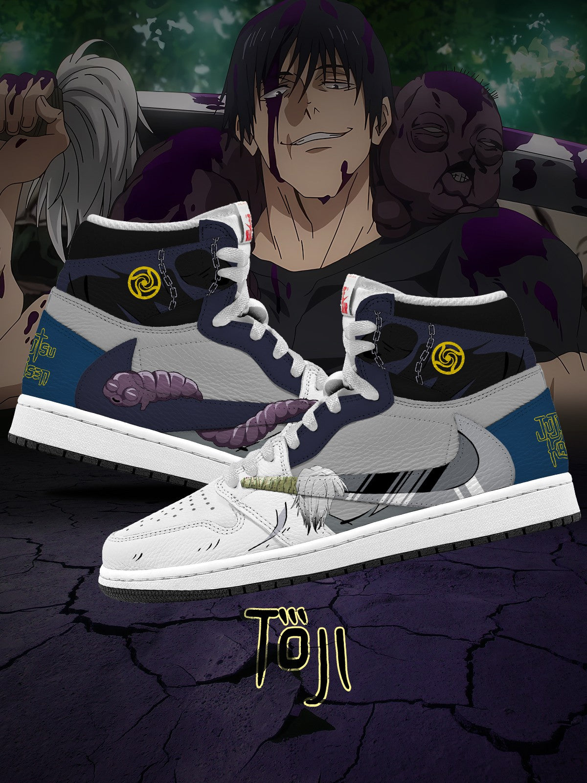 Toji Fushiguro V.2 Custom TS High Sneakers - 13custom