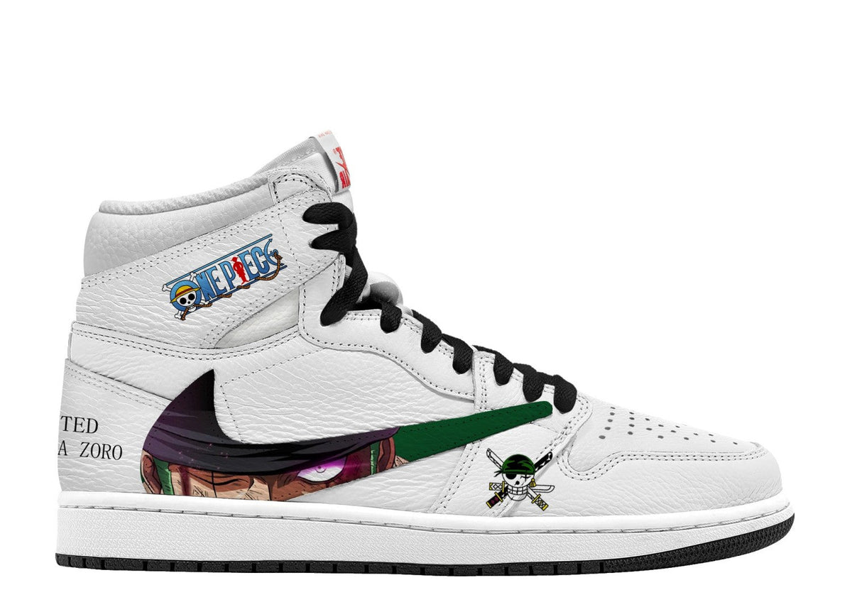 Luffy and Zoro V.1 Custom TS High Sneakers - 13custom