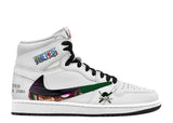 Luffy and Zoro V.1 Custom TS High Sneakers - 13custom