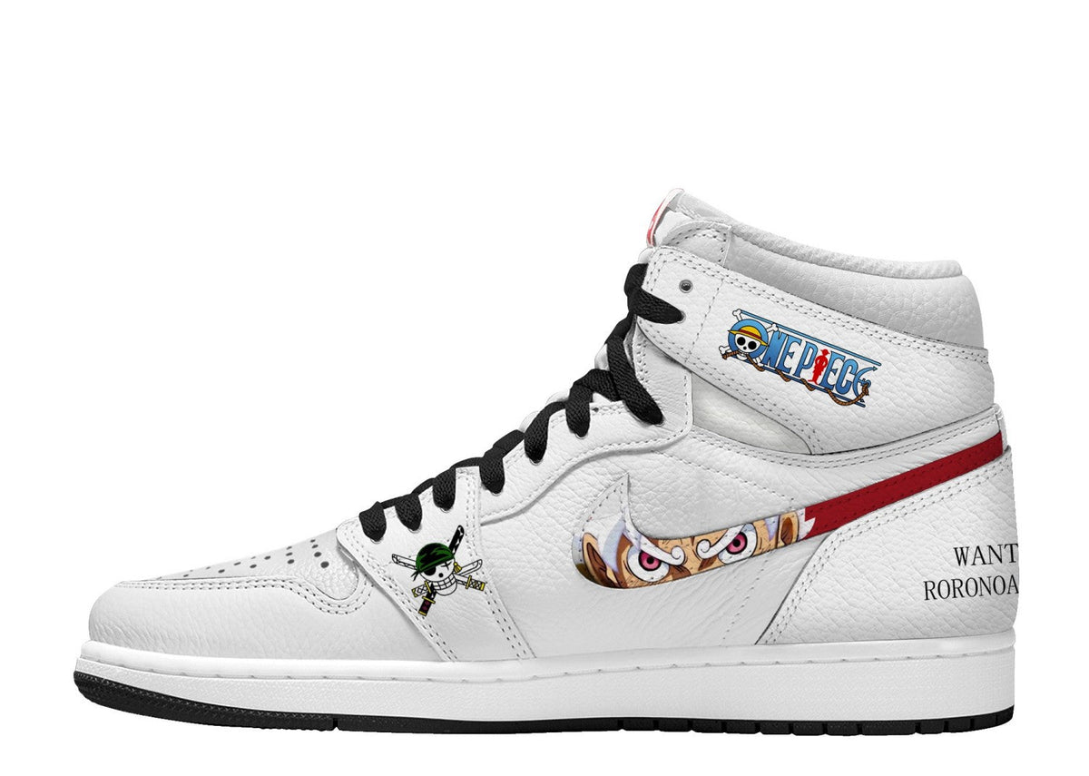 Luffy and Zoro V.1 Custom TS High Sneakers - 13custom