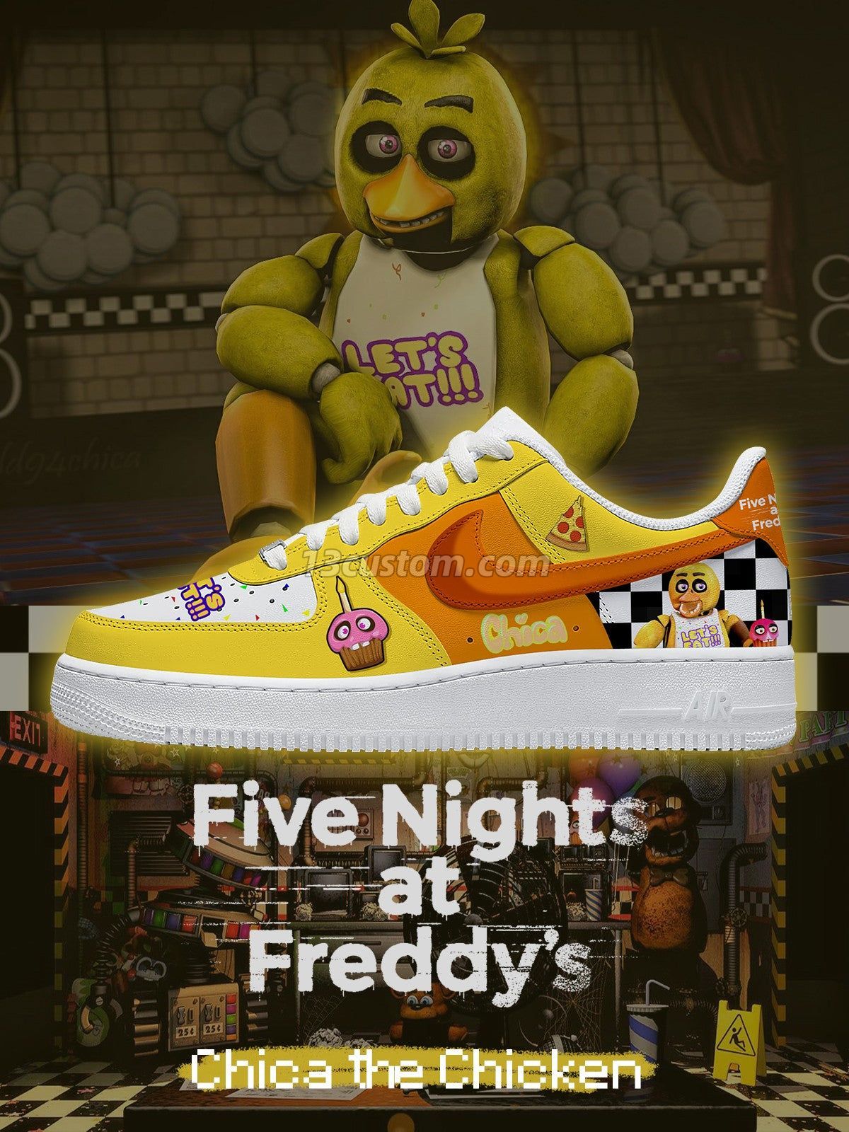 AF1 Chica Chicken客製化運動鞋-V1款